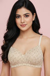 Zivame Padded Non Wired 3/4th Coverage Tshirt Bra - Skin Flowly Floral — thumbnail 2
